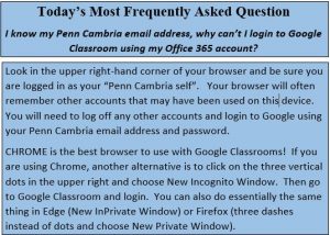 Directions for Login to Google Classroom