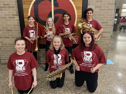 Congratulations to these PC Band members for participating in the Elementary Band Fest at Central Cambria HS