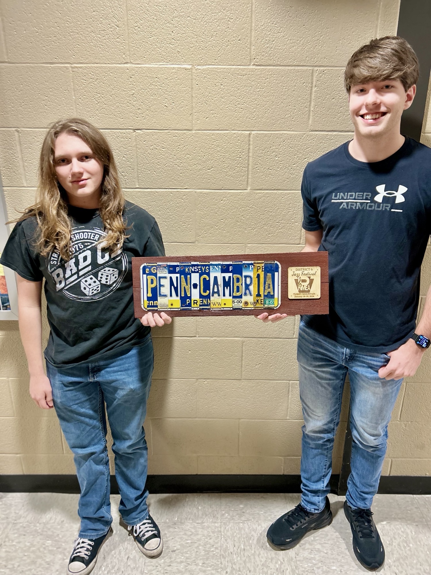 Congratulations to Collin Borlie and Colin Berkheimer for their participation in the District 6 Modern Rock Band at Tussey Mountain.