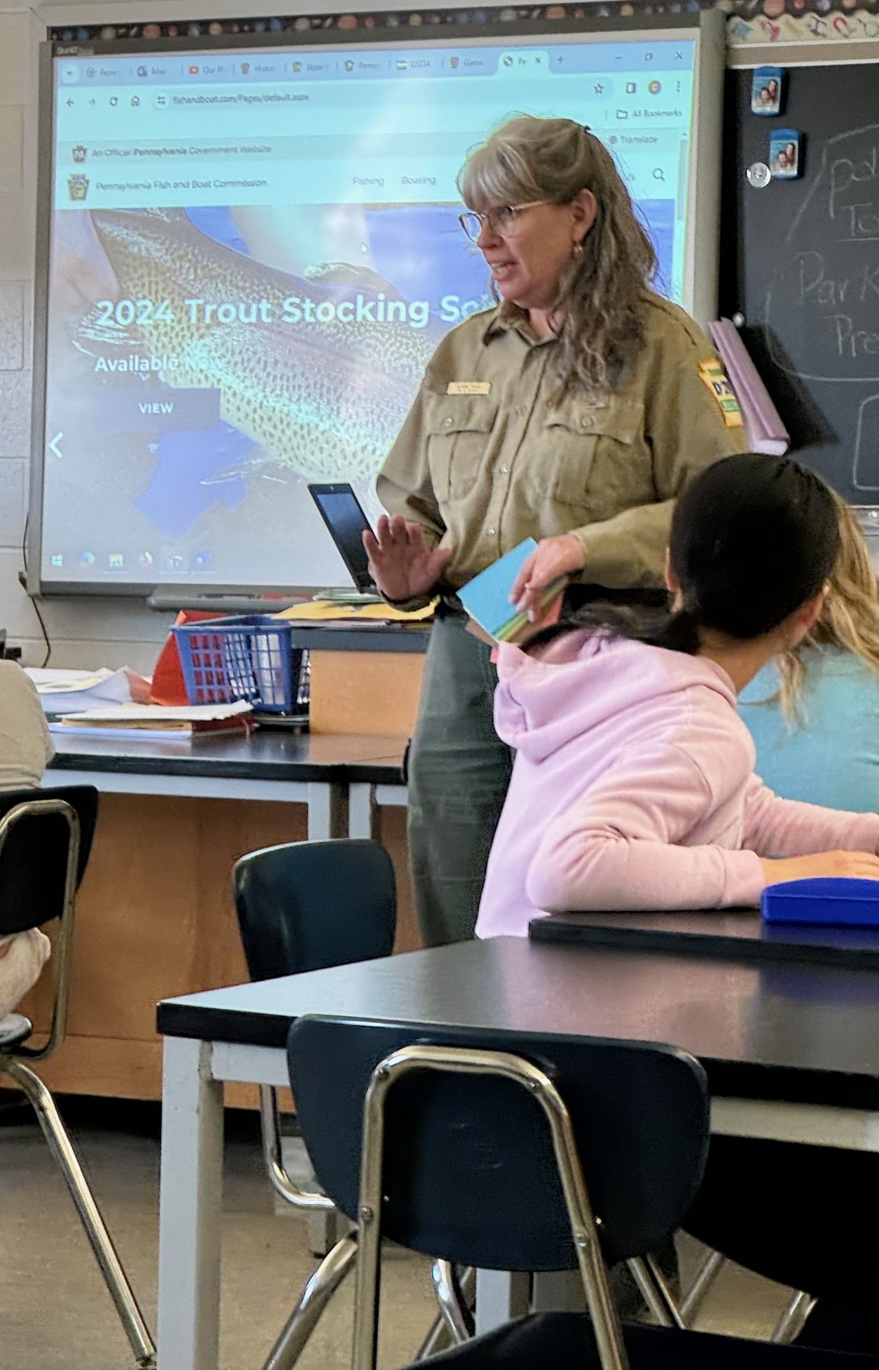 Suzann Rensel – Prince Gallitzin Park Ranger visited our 7th grade science classes