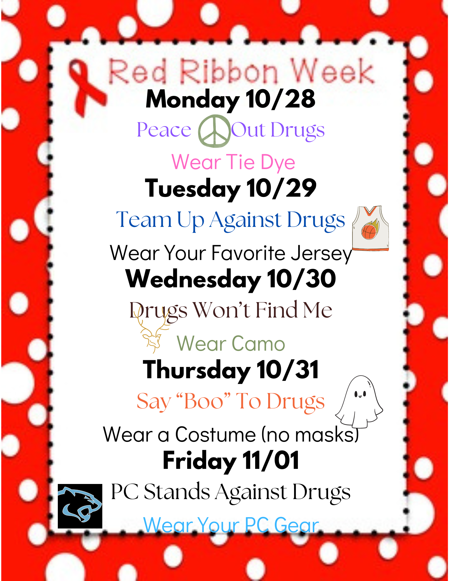 Red Ribbon Week 10/2811/1 Penn Cambria School District