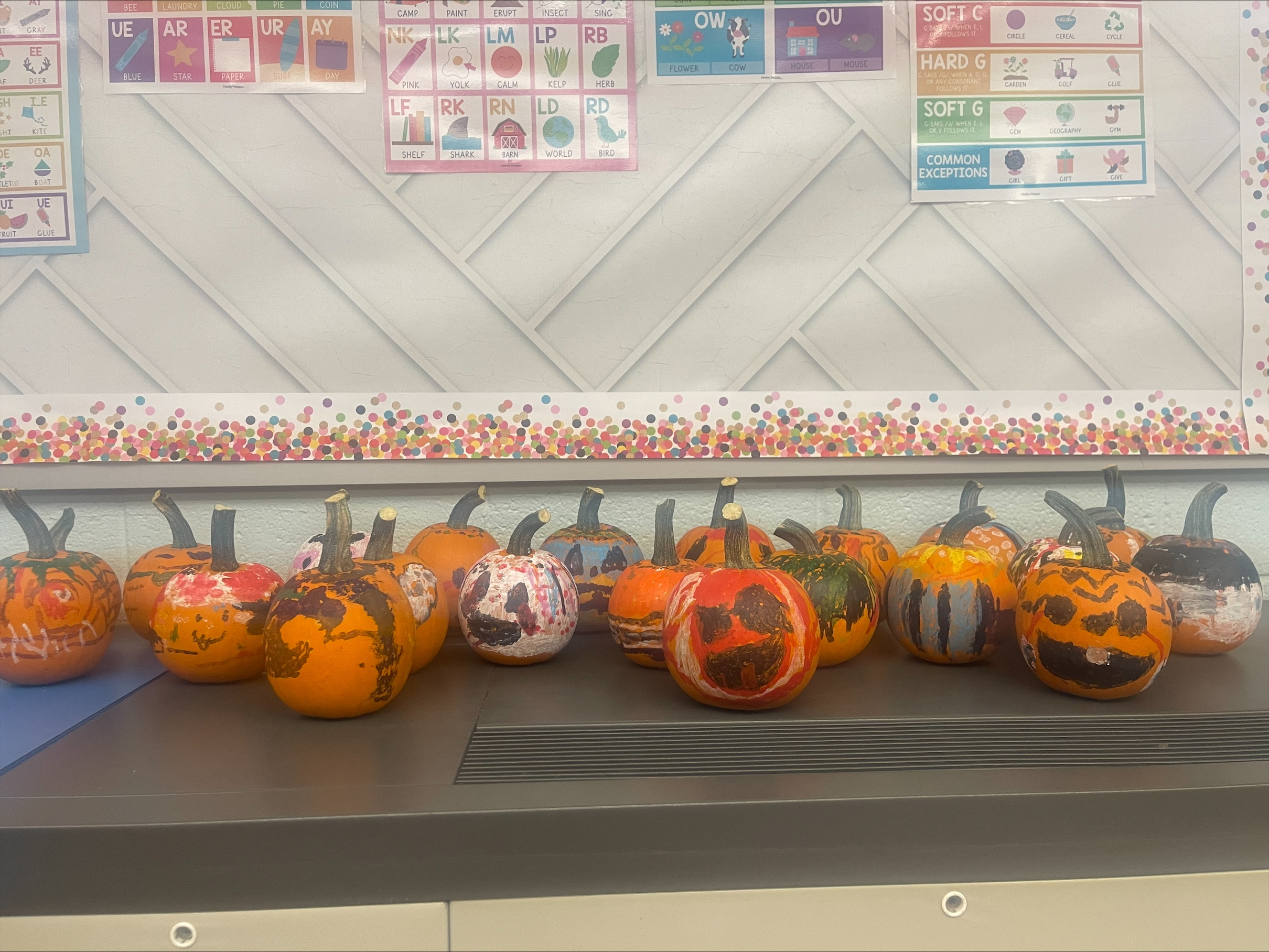 Pumpkin decorating at PCI