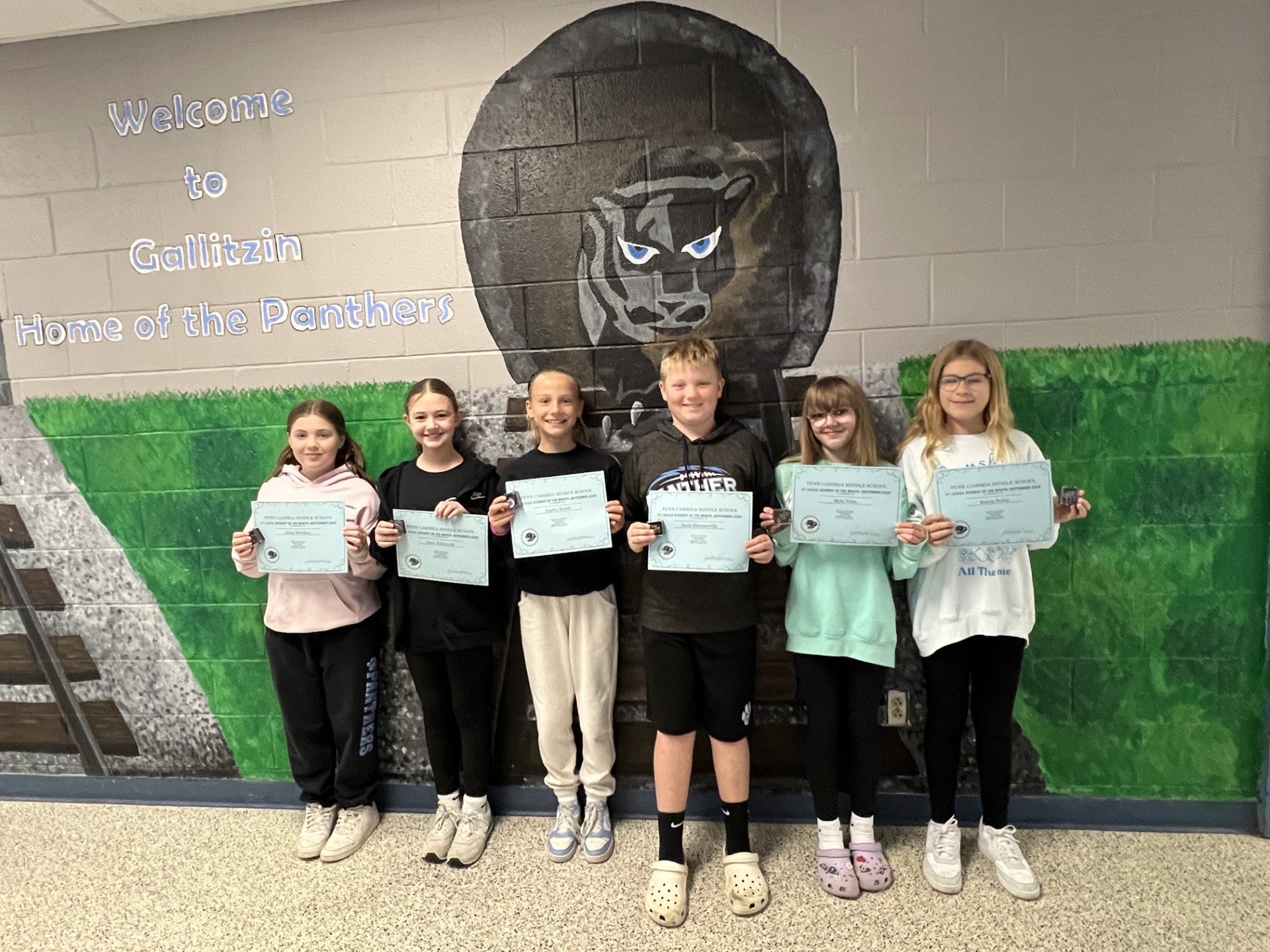 September Students of the Month