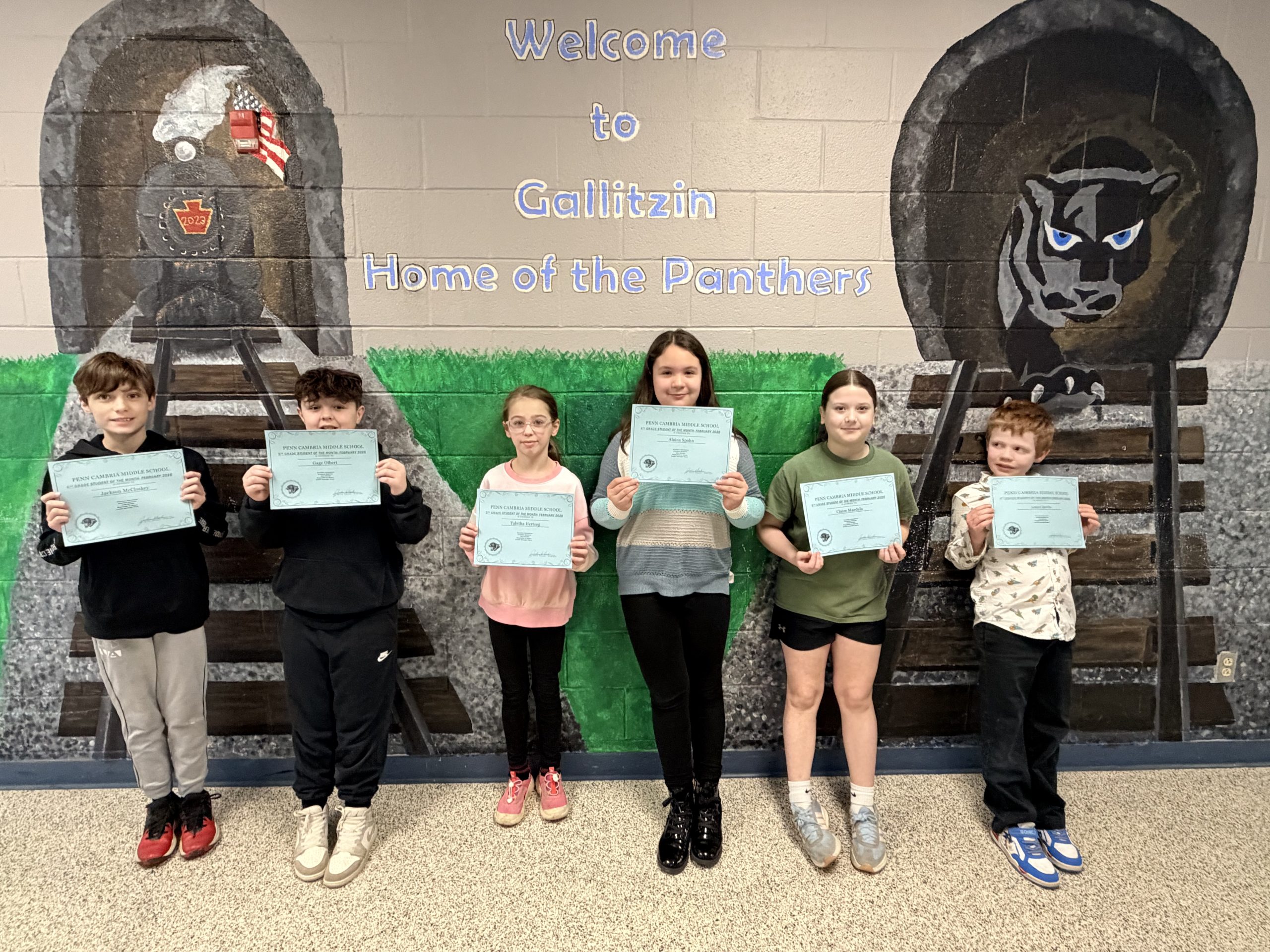 February Students of the Month
