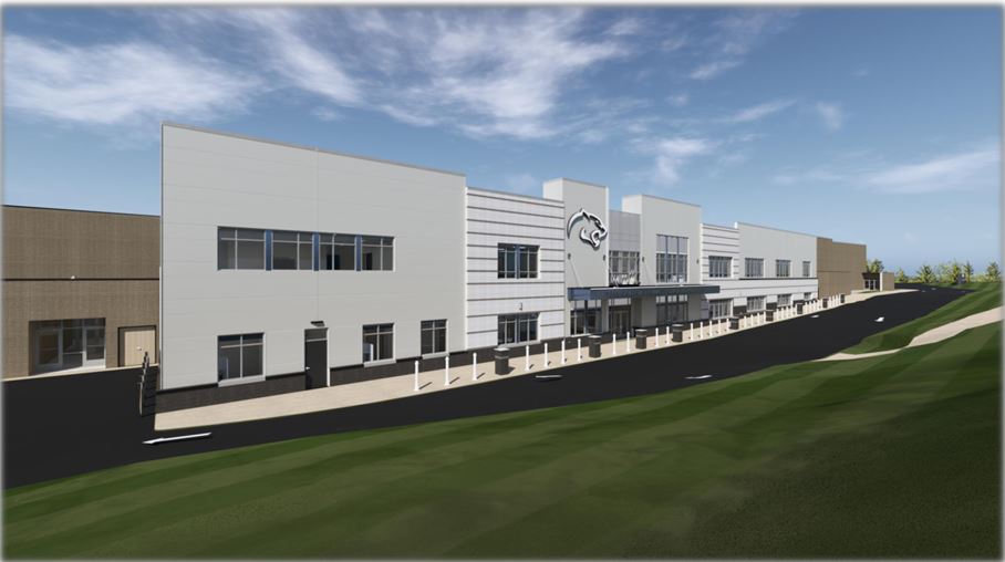 Artist Rendering- Front of New Gr 2-6 Elementary Center
