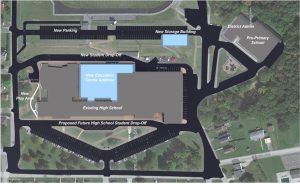 Architectural Rendering- Sky View of Penn Cambria Campus