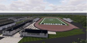 Photo of vision of Panther Stadium from architectural rendering